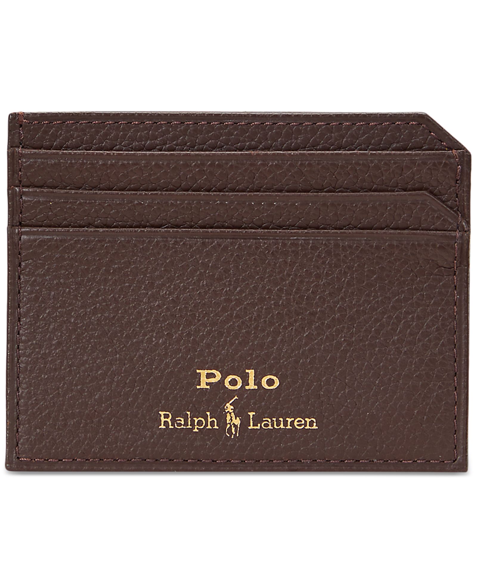 Мужской кожаный картхолдер Polo Ralph Lauren Pebbled Leather