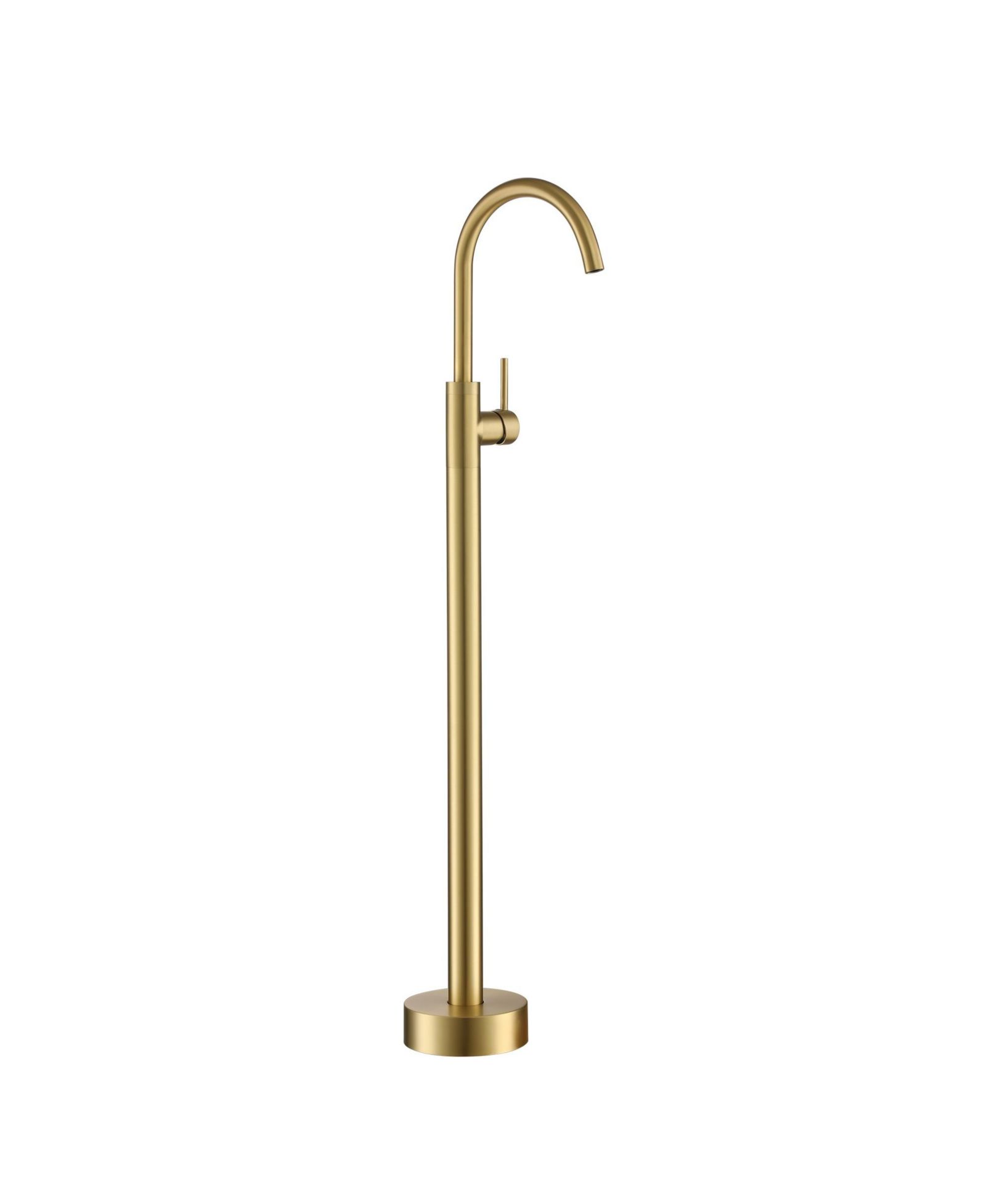 Смеситель для ванны Boyel Living Freestanding Floor Mount Bath Tub Filler Faucet with Single Handle and Water Supply Lines