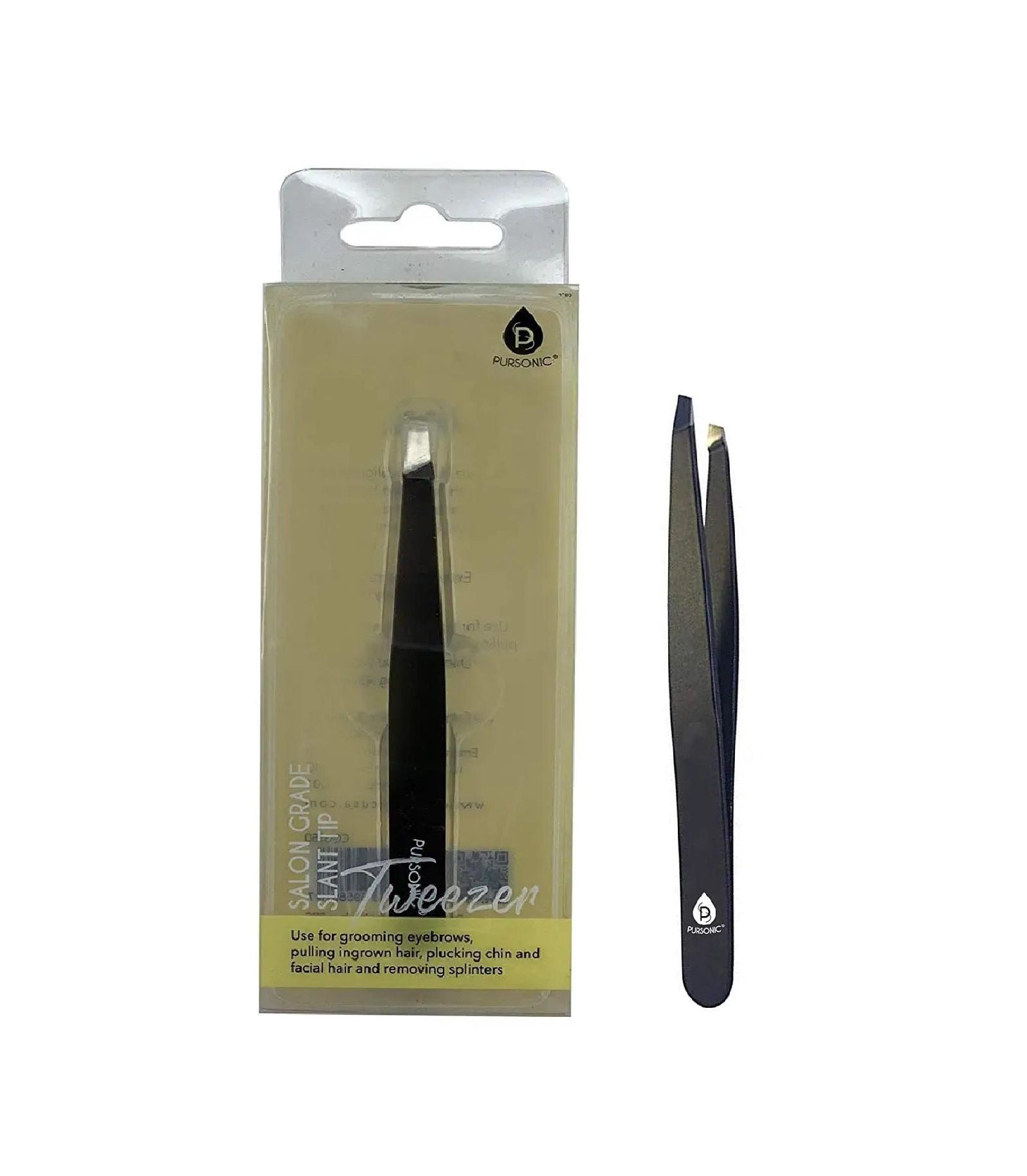 PURSONIC Salon Grade Slant Tip Tweezer