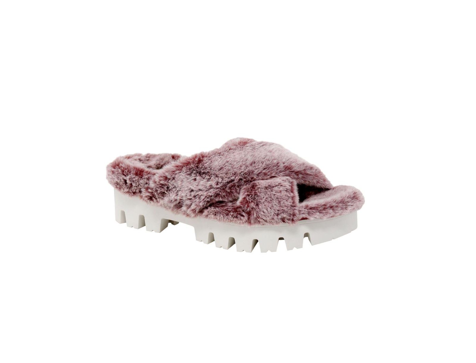 Charles by Charles David Womens ZEALOUS Faux Fur Slide Slipper