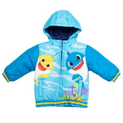 Зимняя куртка Baby Shark Baby Boys Pinkfong Shark Zip Up Puffer