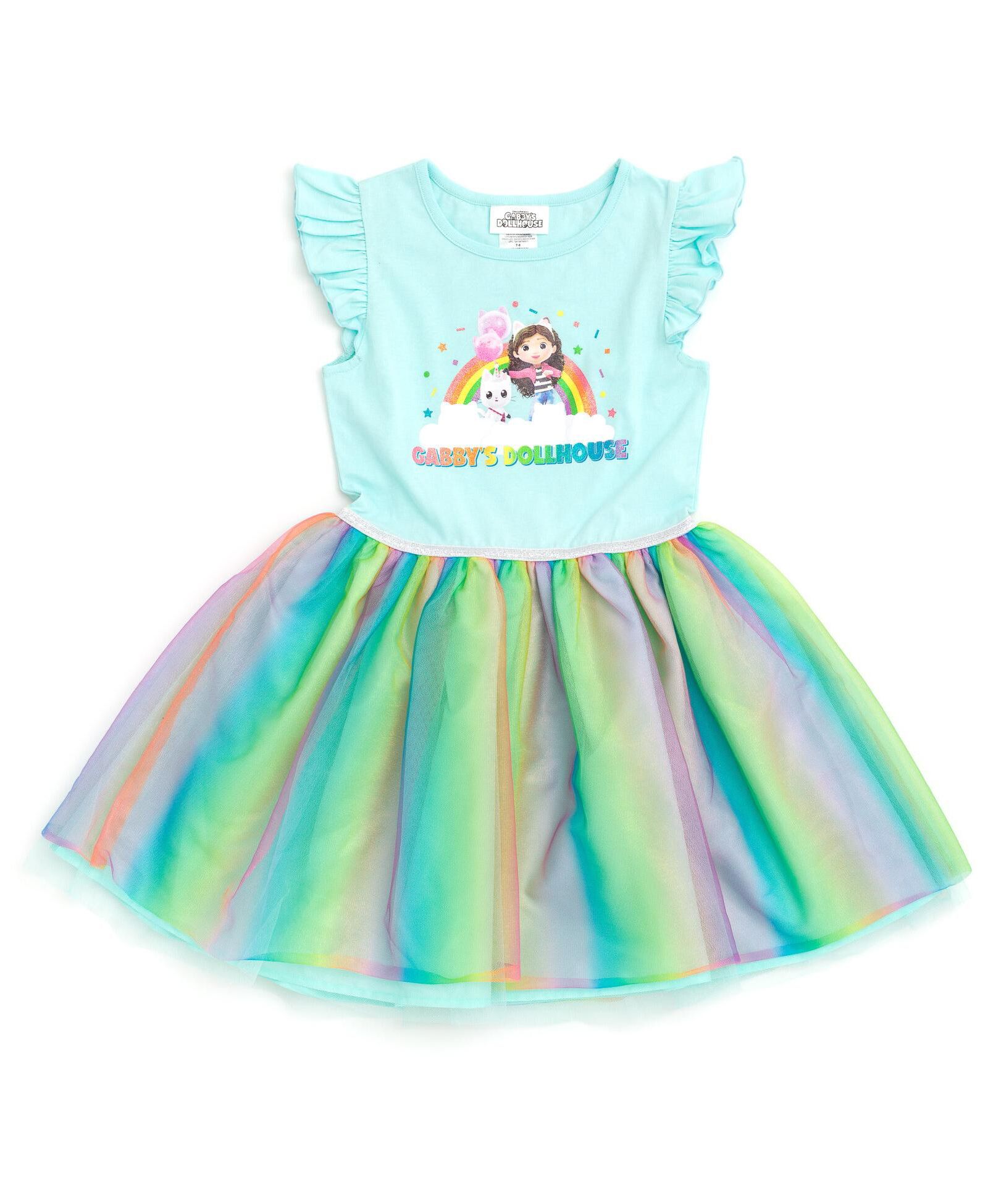 Dreamworks Gabby's Dollhouse Детское тюлевое платье Gabby Pandy Paws
