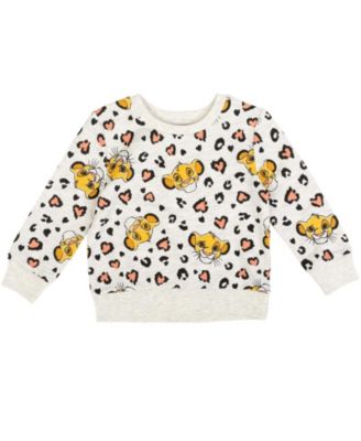 Lion King Toddler Girls (2T-5T) Simba All-Over Print Crewneck Sweatshirt