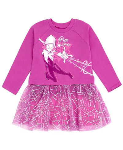 Spider-Man Toddler Girls Spider-Gwen Ghost Spider French Terry Dress to