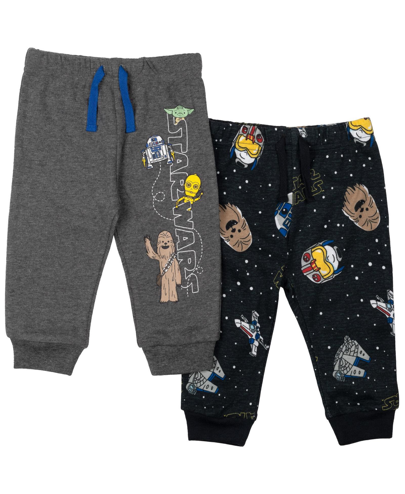 Детские джоггеры Star Wars (набор 2 шт) с принтами Darth Vader, Stormtrooper, C-3PO, Chewbacca, R2-D2, Yoda