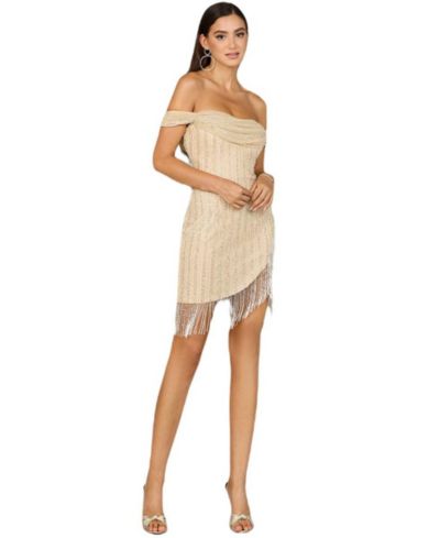 Женское платье Lara Off Shoulder Fringe Wrap