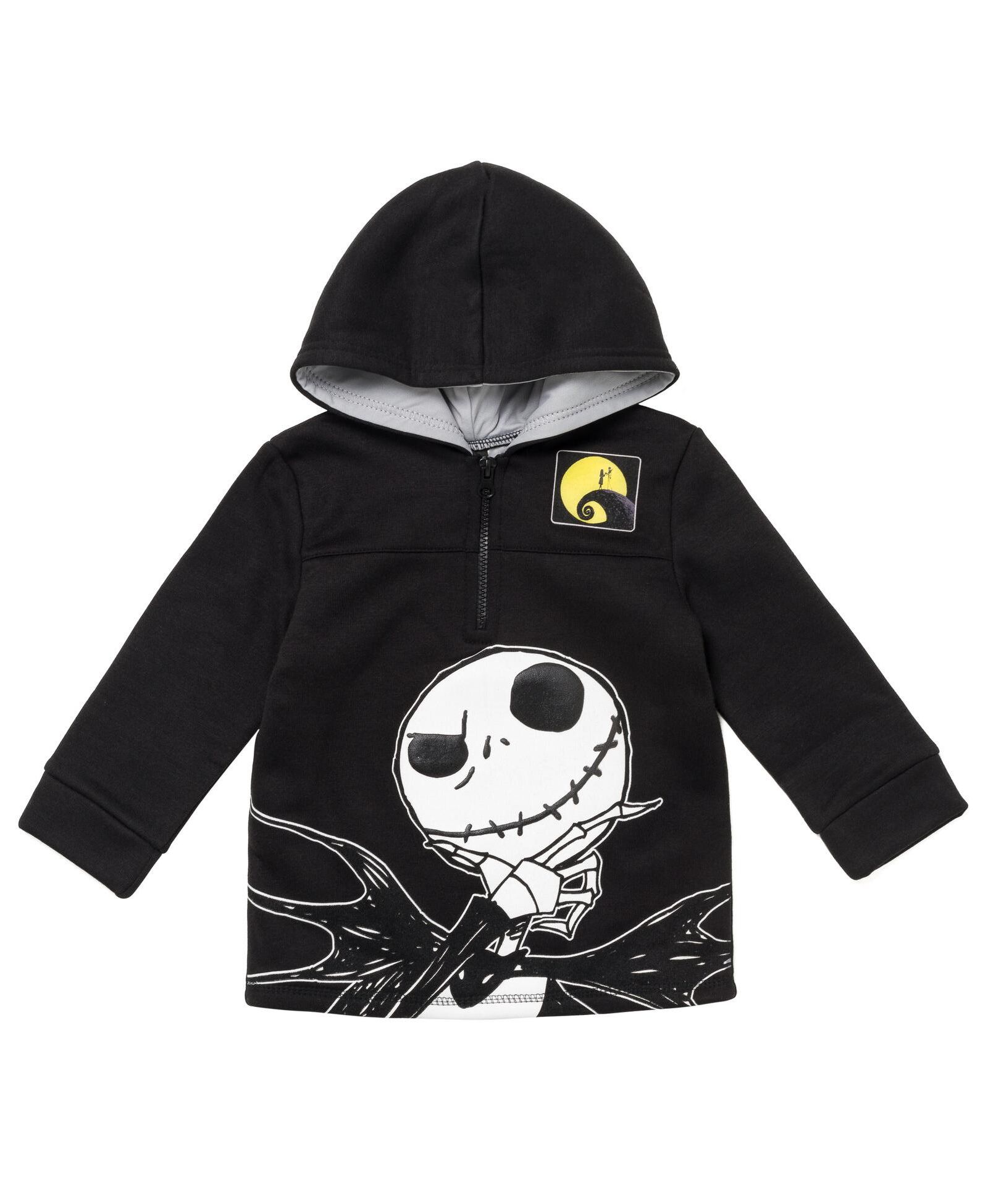 Детский флисовый худи Disney The Nightmare Before Christmas Jack Skellington Oogie Boogie Sally с молнией