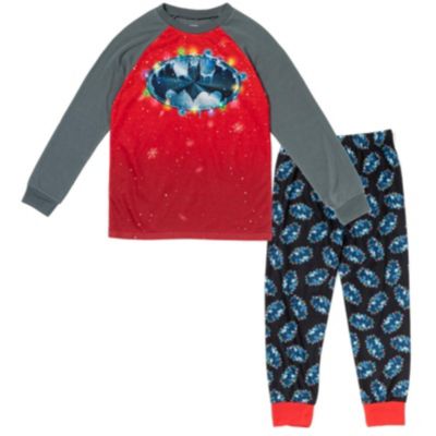 Justice League Toddler Boys (2T-3T) Holiday 2-Piece Pajama Set