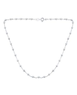Bling Jewelry Цепочка из стерлингового серебра.925 с бусинами Petite 3MM