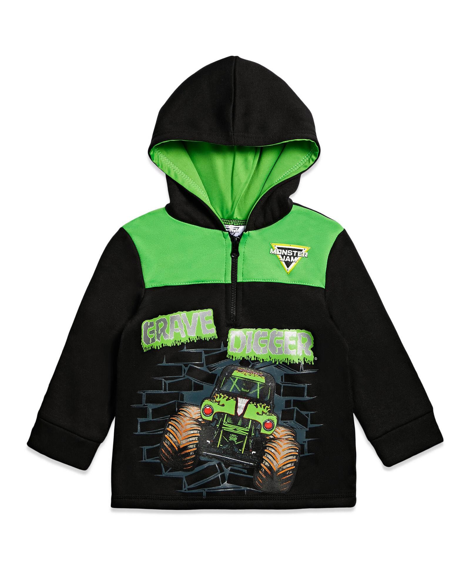Детский худи Monster Jam Grave Digger Half Zip
