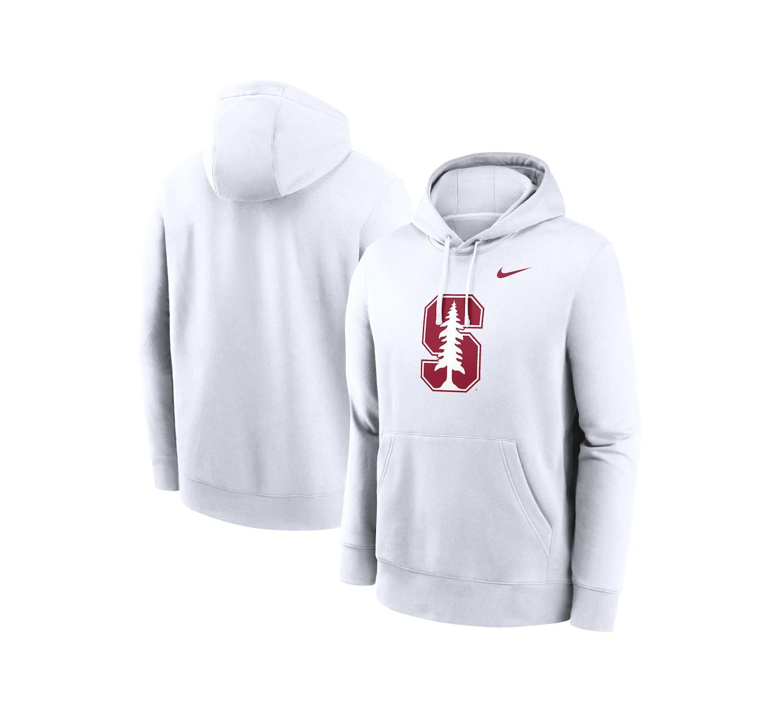 Мужское худи Nike Stanford Cardinal Primetime Evergreen Club Fleece с накидкой