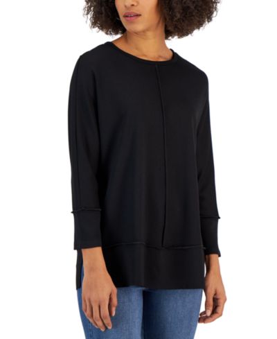 Женский туника-топ Jones New York Petite Serenity Knit 3/4 Sleeve