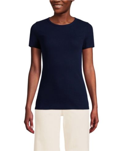 Lands' End Women's Cotton Rib T-shirt