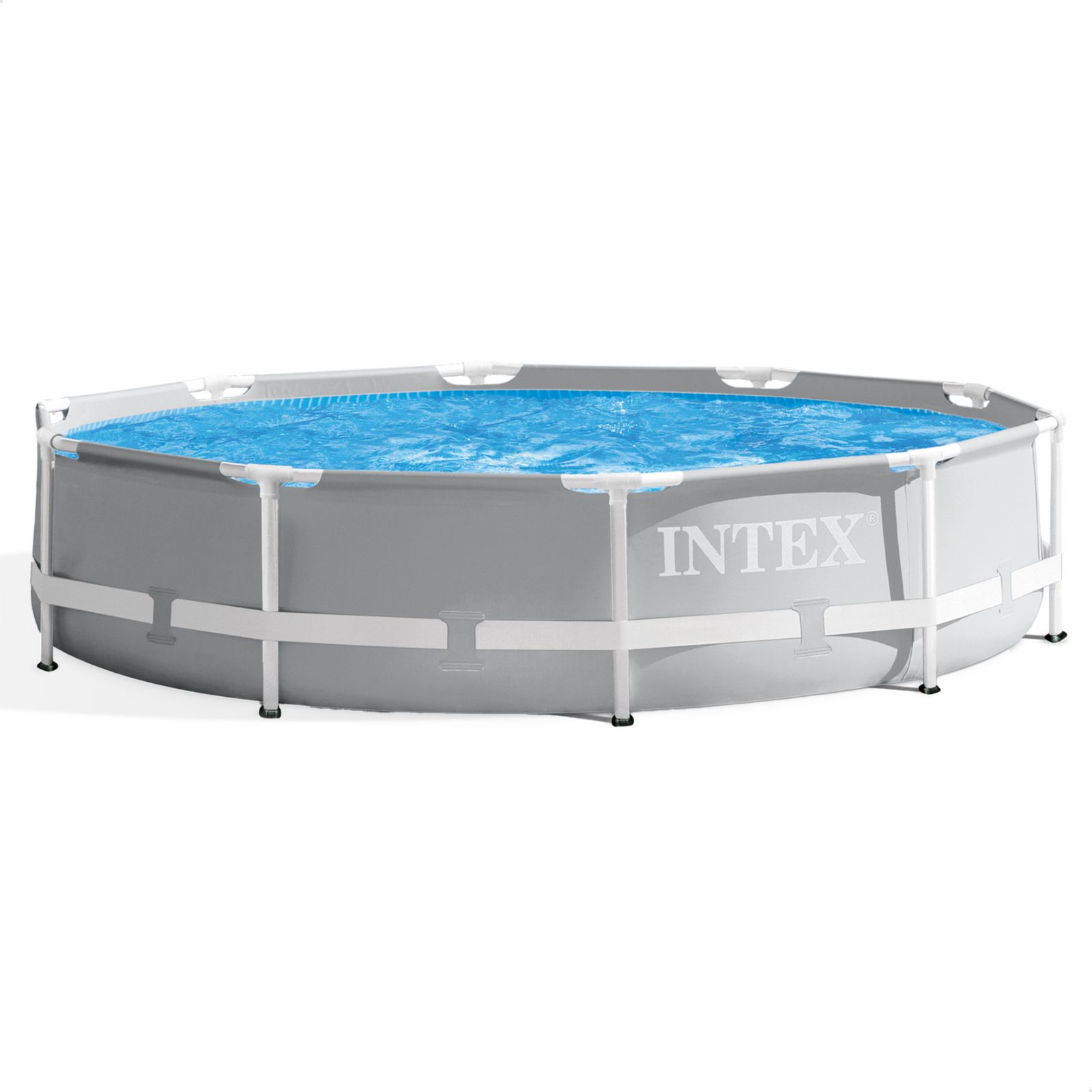 Надувной уличный бассейн Intex Prism с металлической рамой 10'x30"