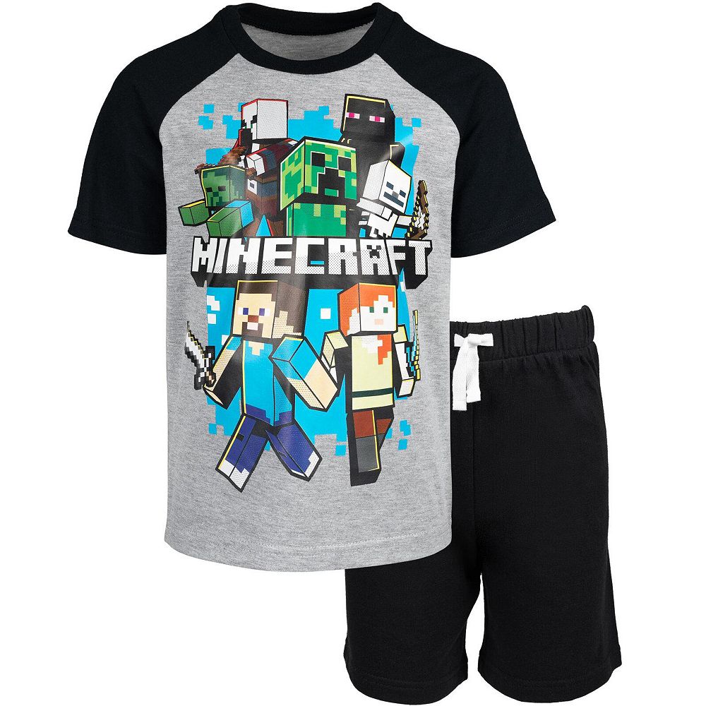 Minecraft Boys' 2-Piece T-Shirt and Shorts Set