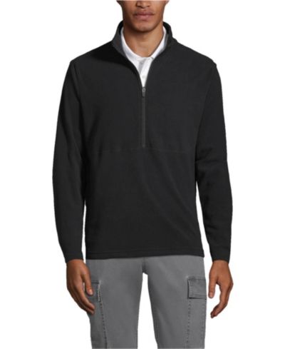 Lands' End Мужской Thermacheck 100 Fleece Quarter Zip Pullover Top