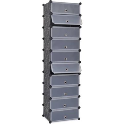 vidaXL Plastic panels, Steel frames Large Shoe Organizer
