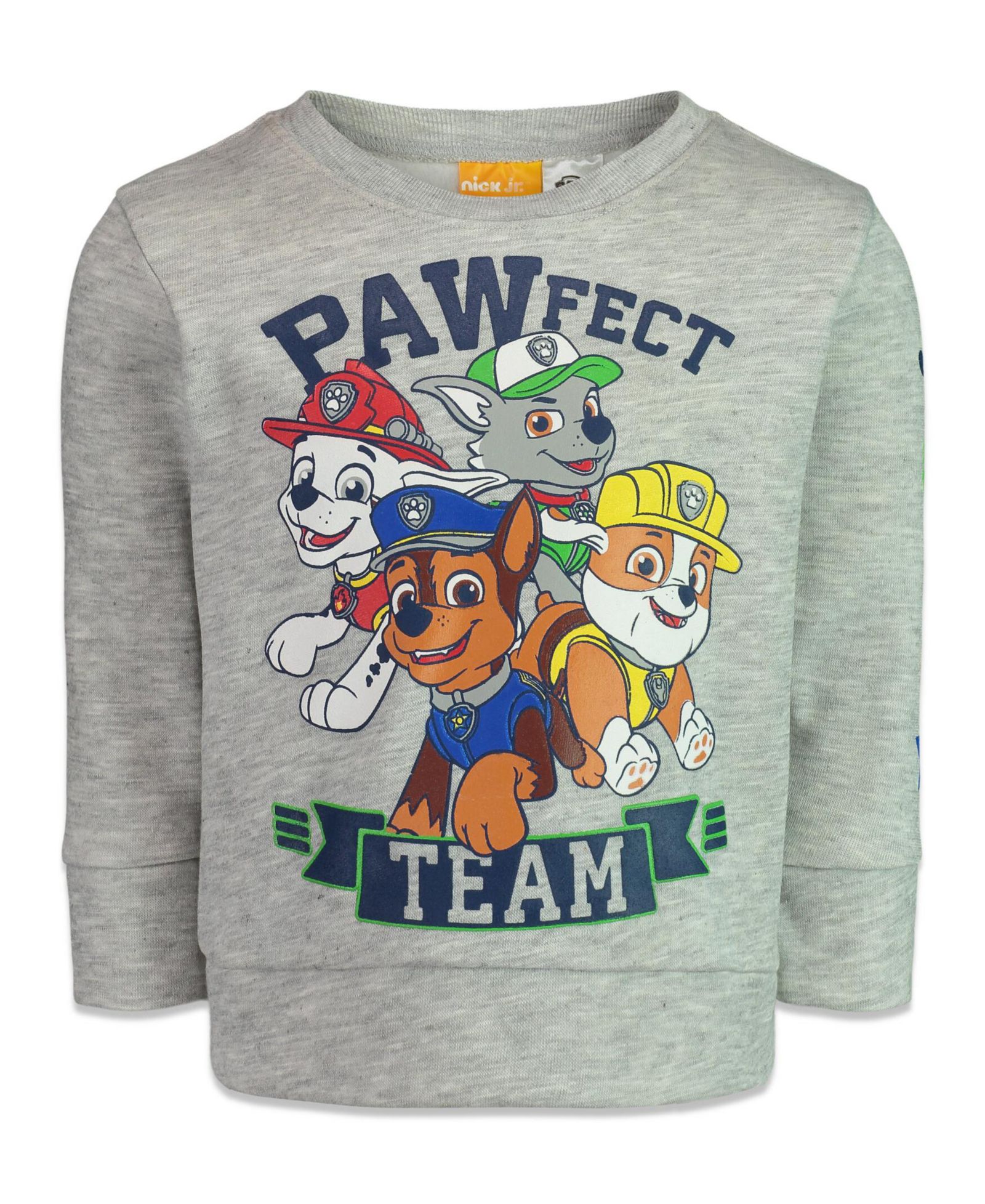 Paw Patrol свитшот Chase Marshall Rubble из флиса для малышей