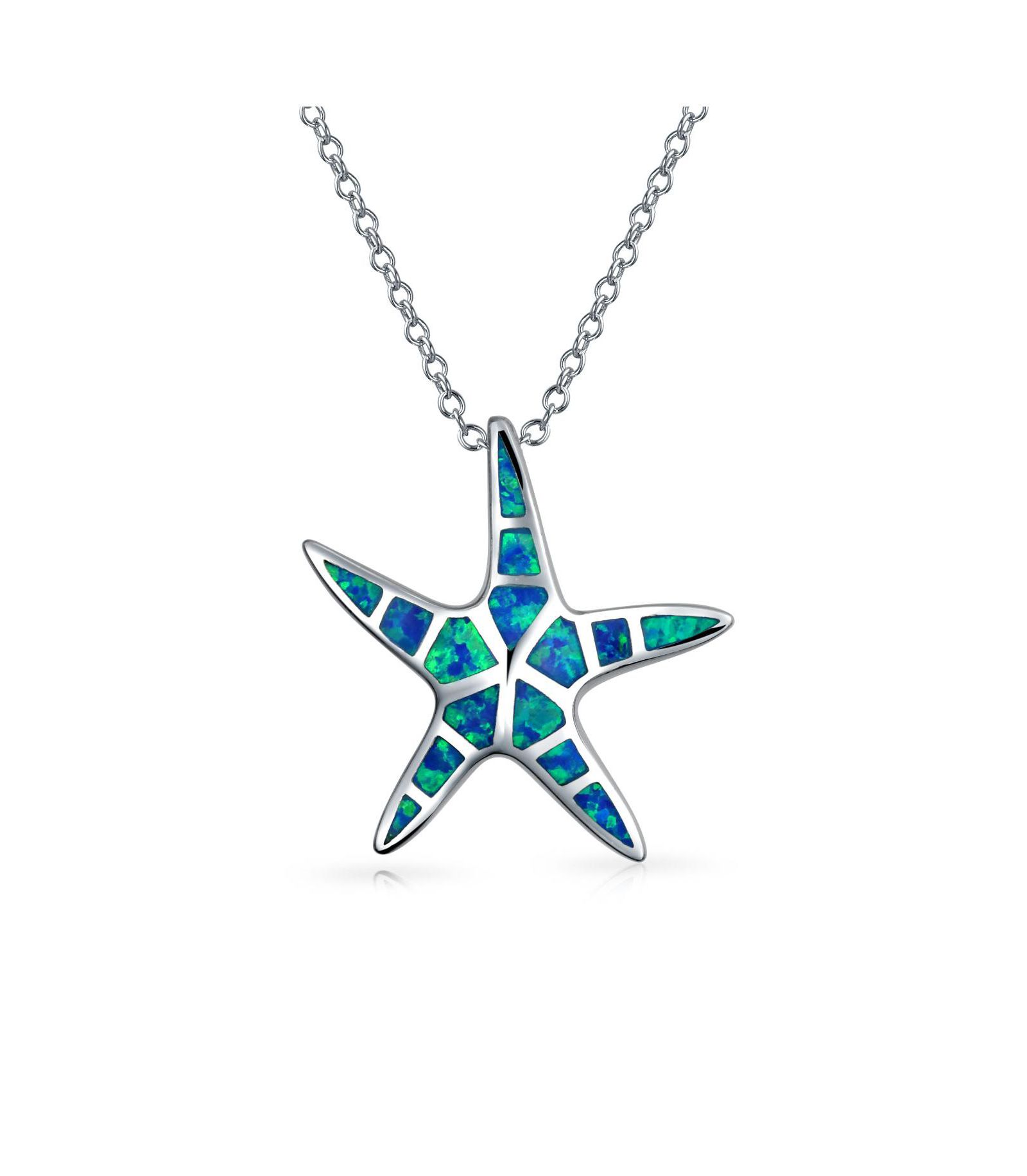 Bling Jewelry ожерелье-подвеска Starfish из серебра.925 для Women