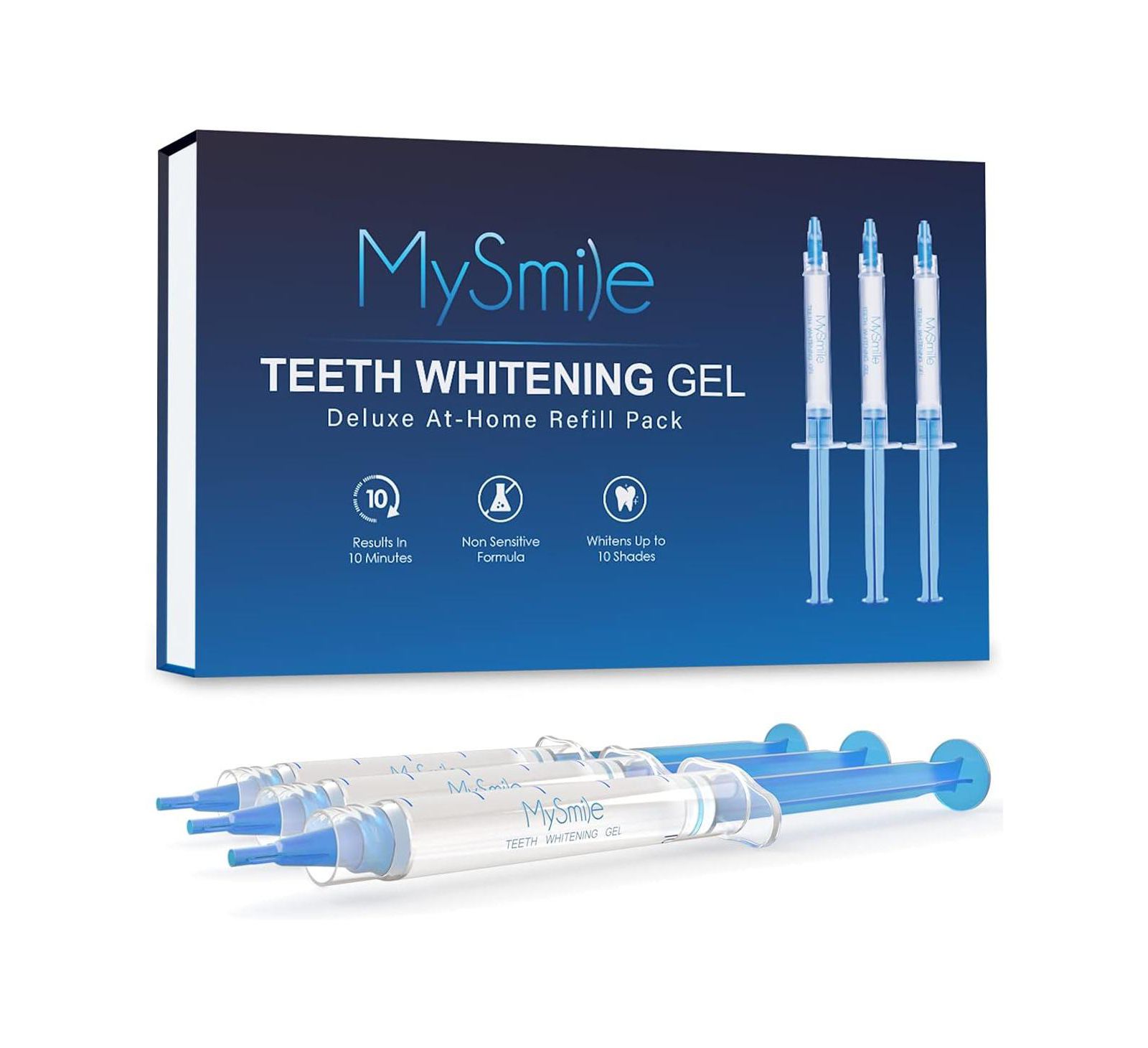 MySmile Teeth Whitening Gel Pen Refill Pack Tooth Whitening Pen Kit, 3 Count