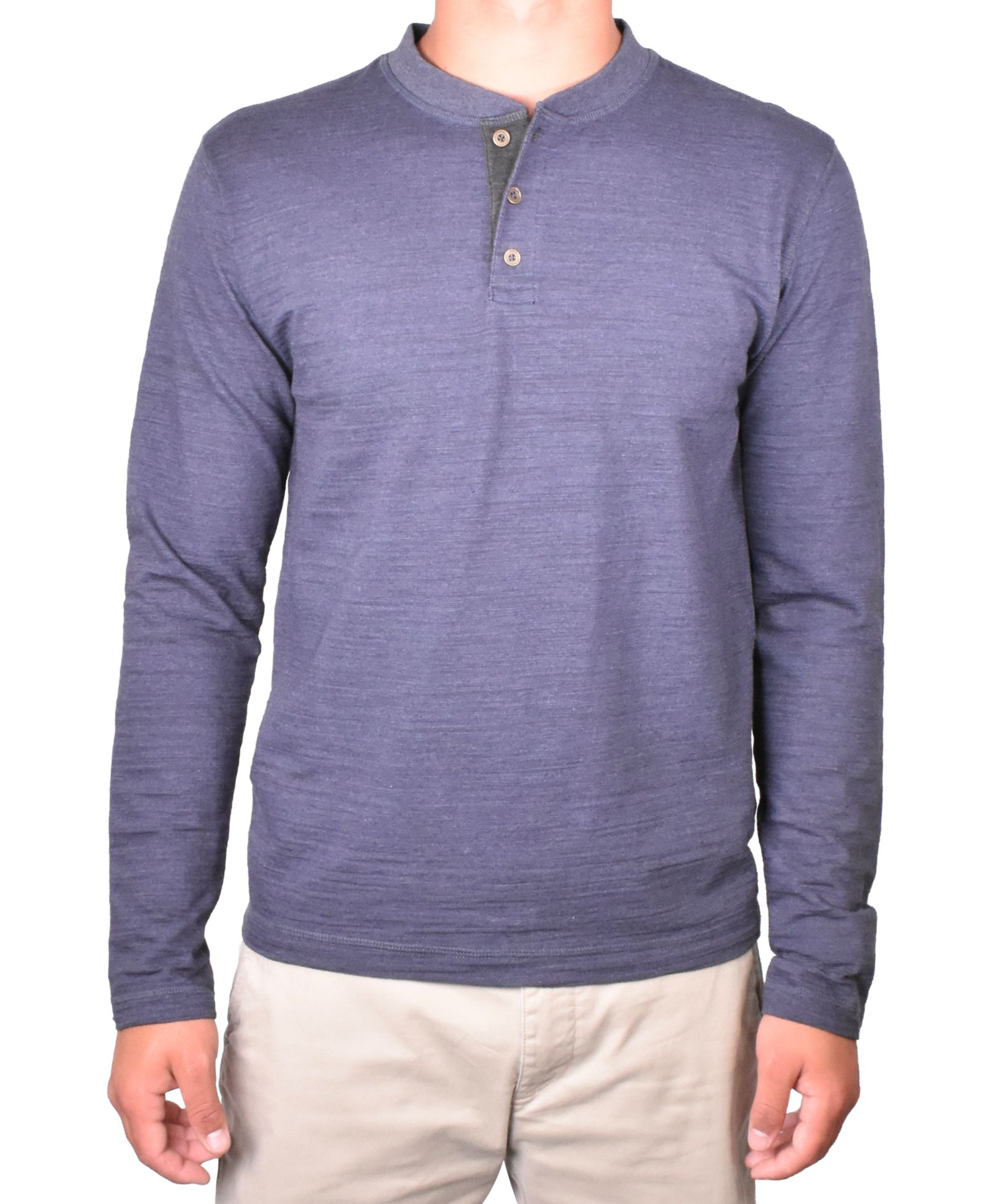 Vintage 1946 Мужская рубашка Henley Slub Burn Out, винтаж 1943
