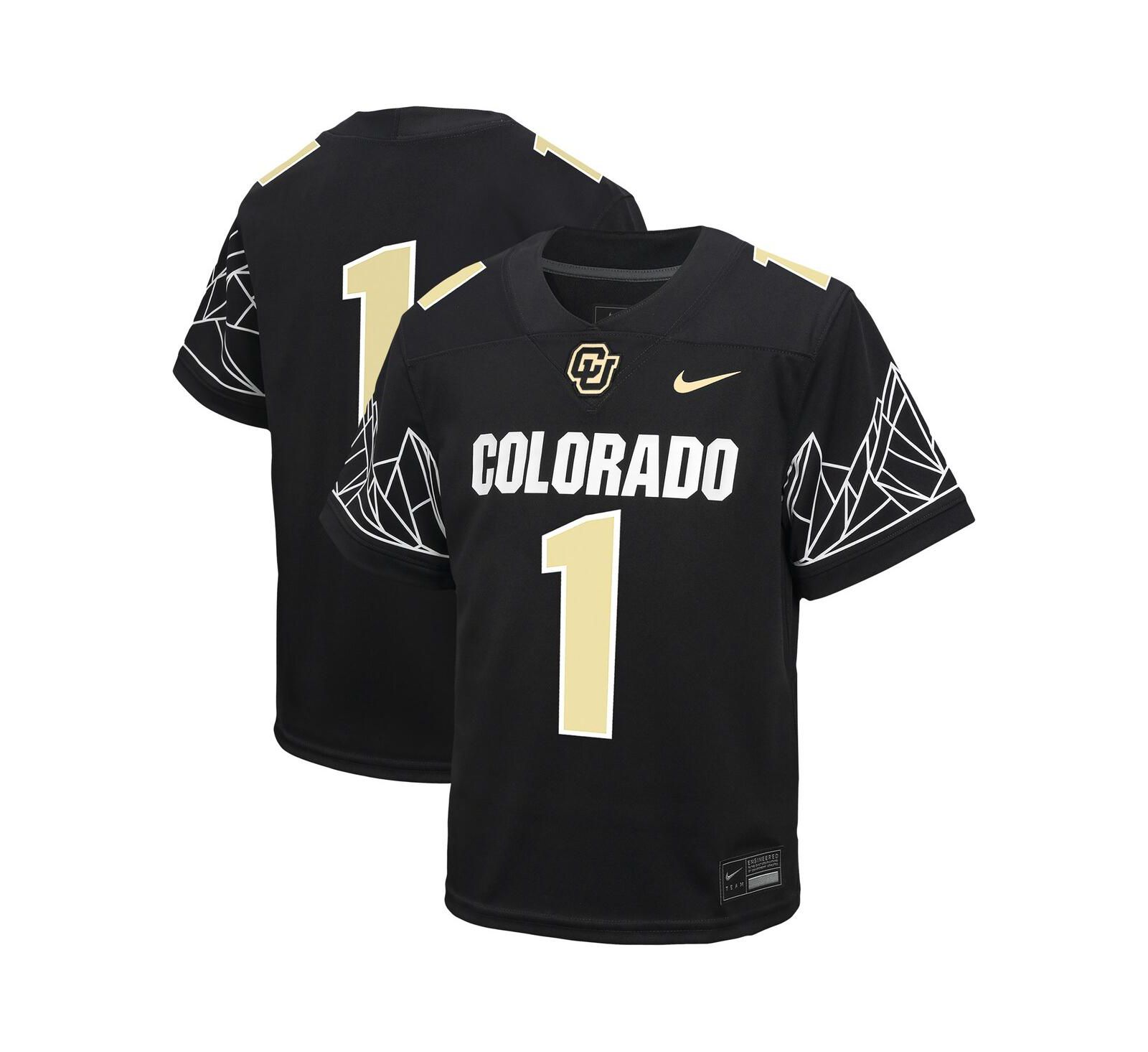 Детская футбольная джерси Nike Colorado Buffaloes Untouchable, черная