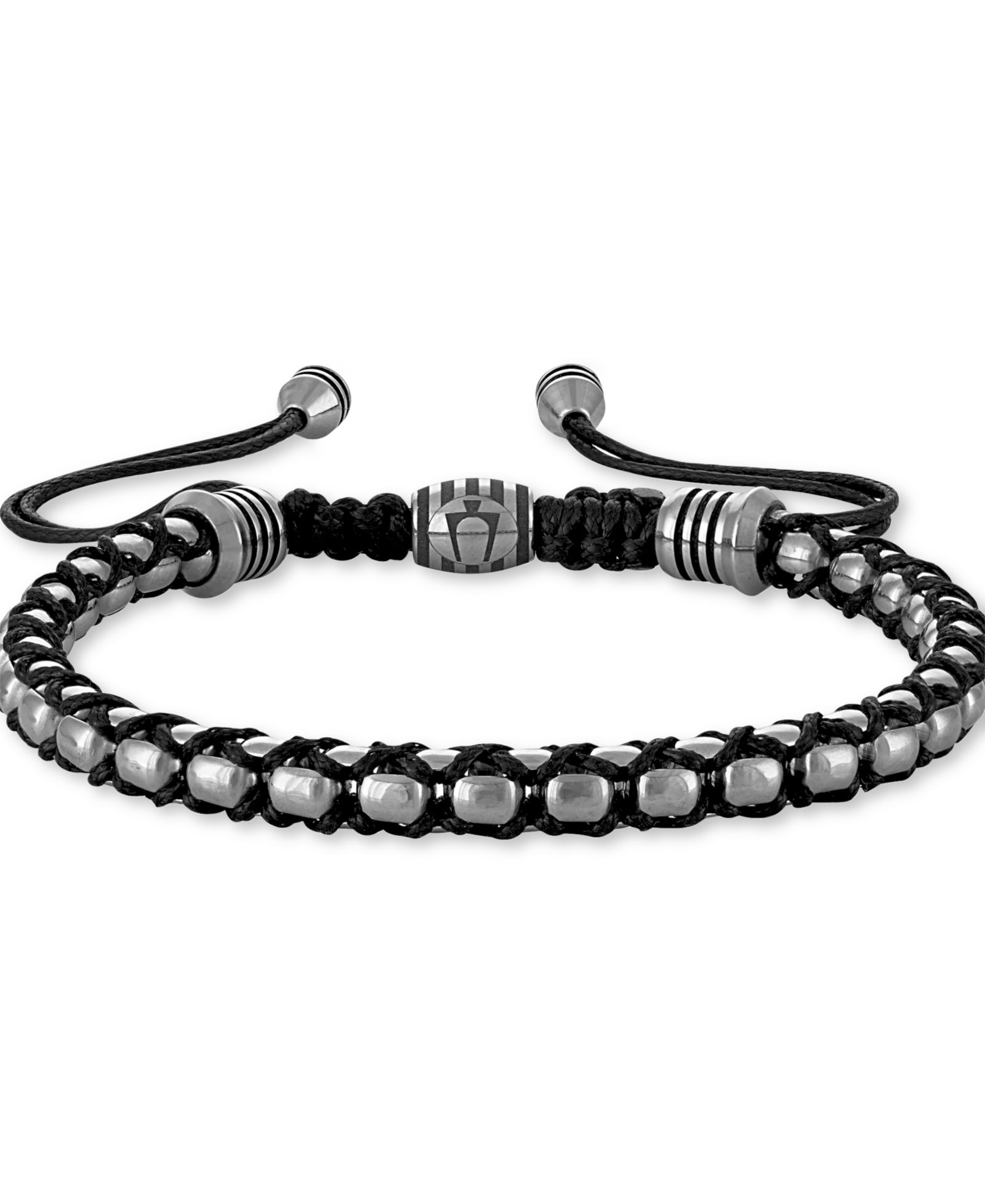 Bulova браслет Icon Beaded Bolo из нержавеющей стали