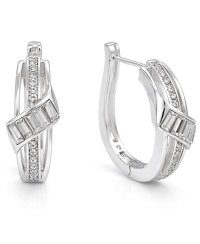 And Now This Crystal Hinged Hoop Earring