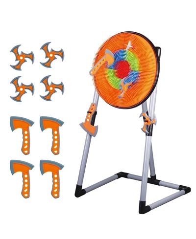 Contixo TS1 Target 2-In-1 Adjustable Axe Throwing Set with 4 Axes & 4 Darts, Ages 6+