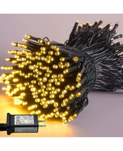 Cowin Рождественная гирлянда 82Ft 200 LED, 8 режимов, Warm White