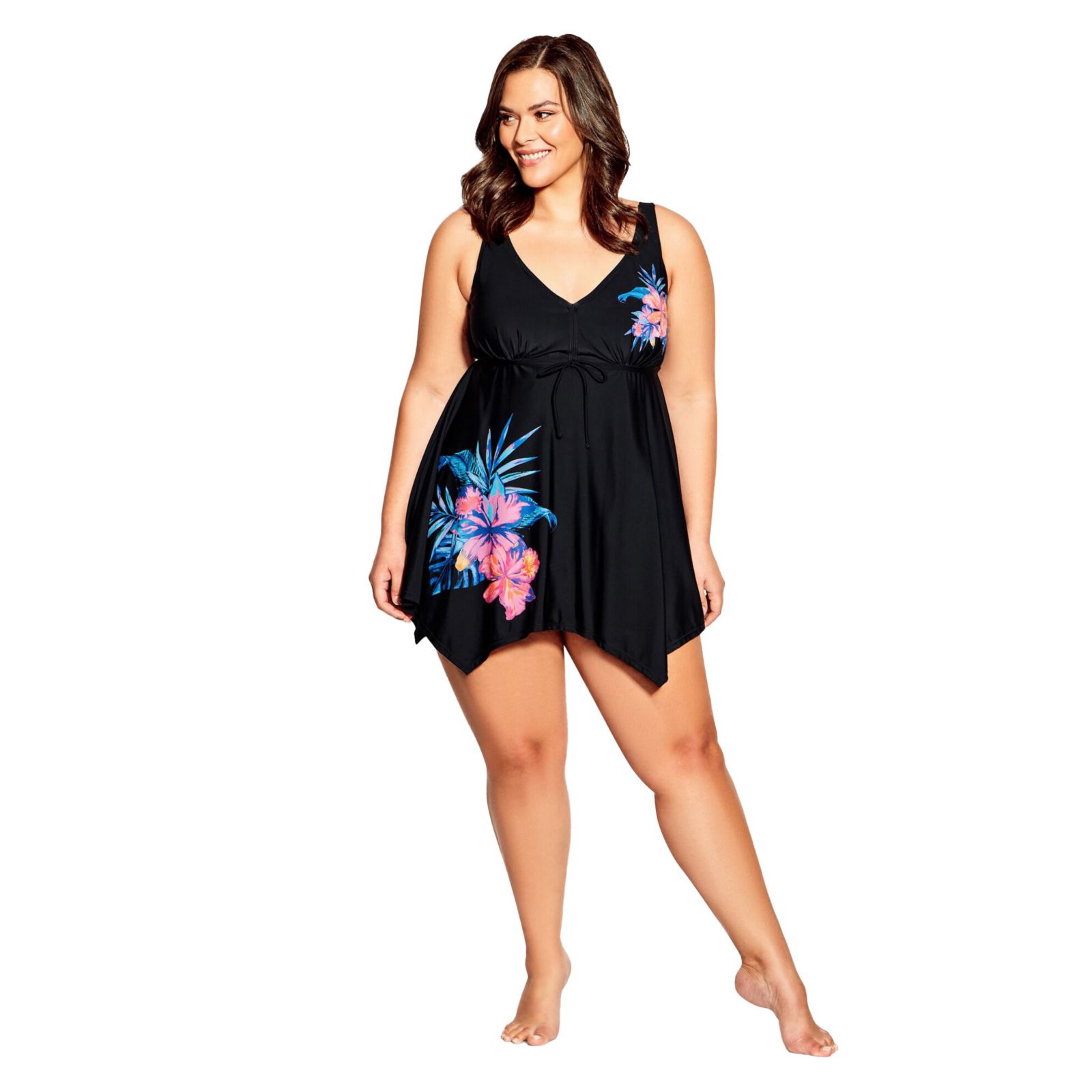 Женское платье-купальник Avenue Plus Size Sharkbite Print