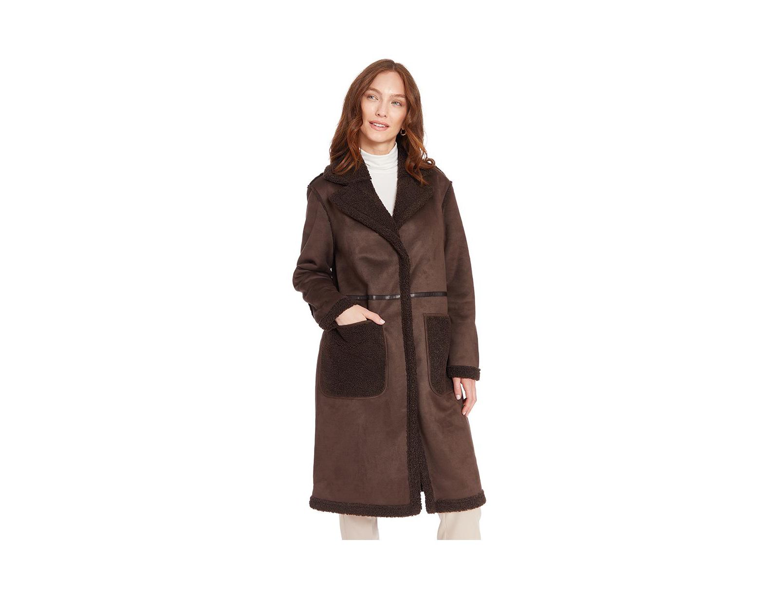 Frye Women's Sharika Faux Shearling Coat