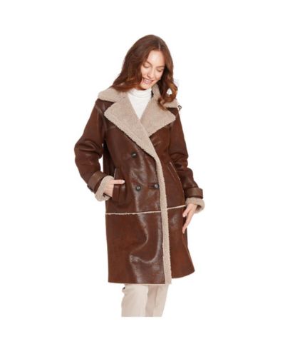 Женское пальто Frye Kimmy Long Faux Shearling