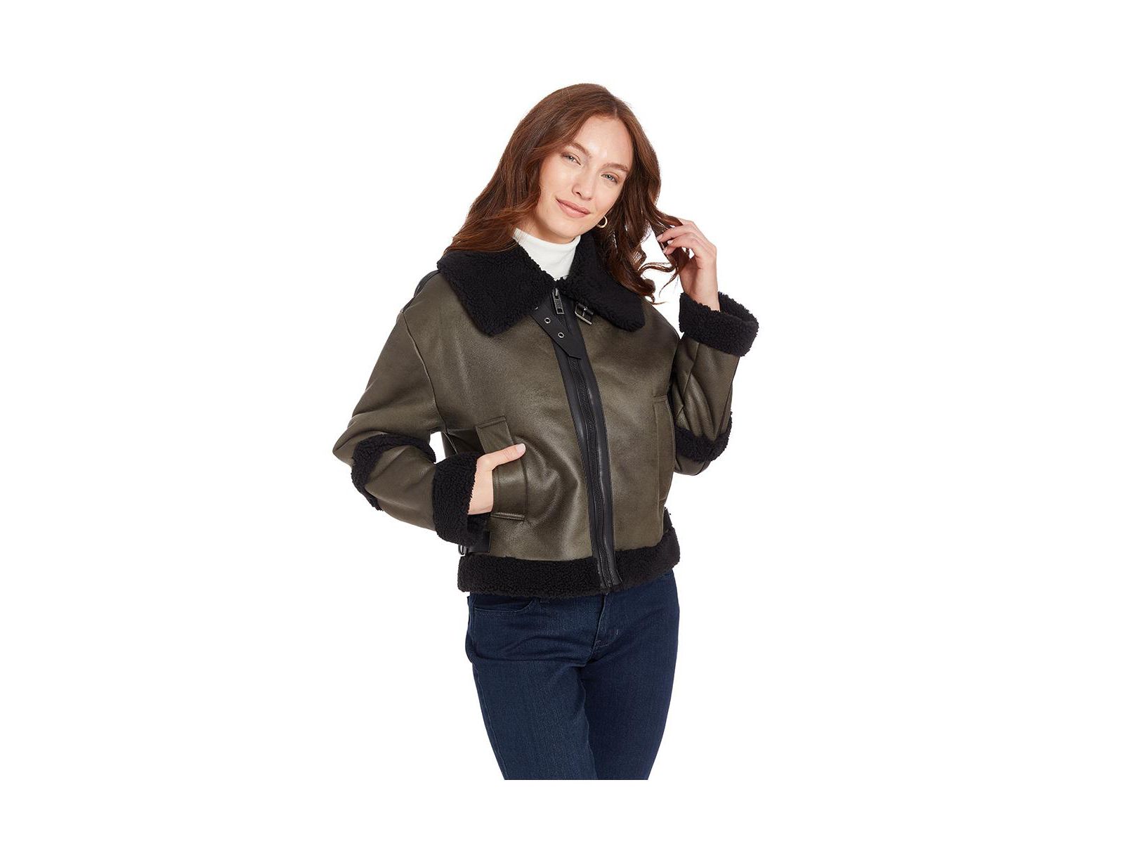 Frye Women's Chloe Faux Shearling Coat