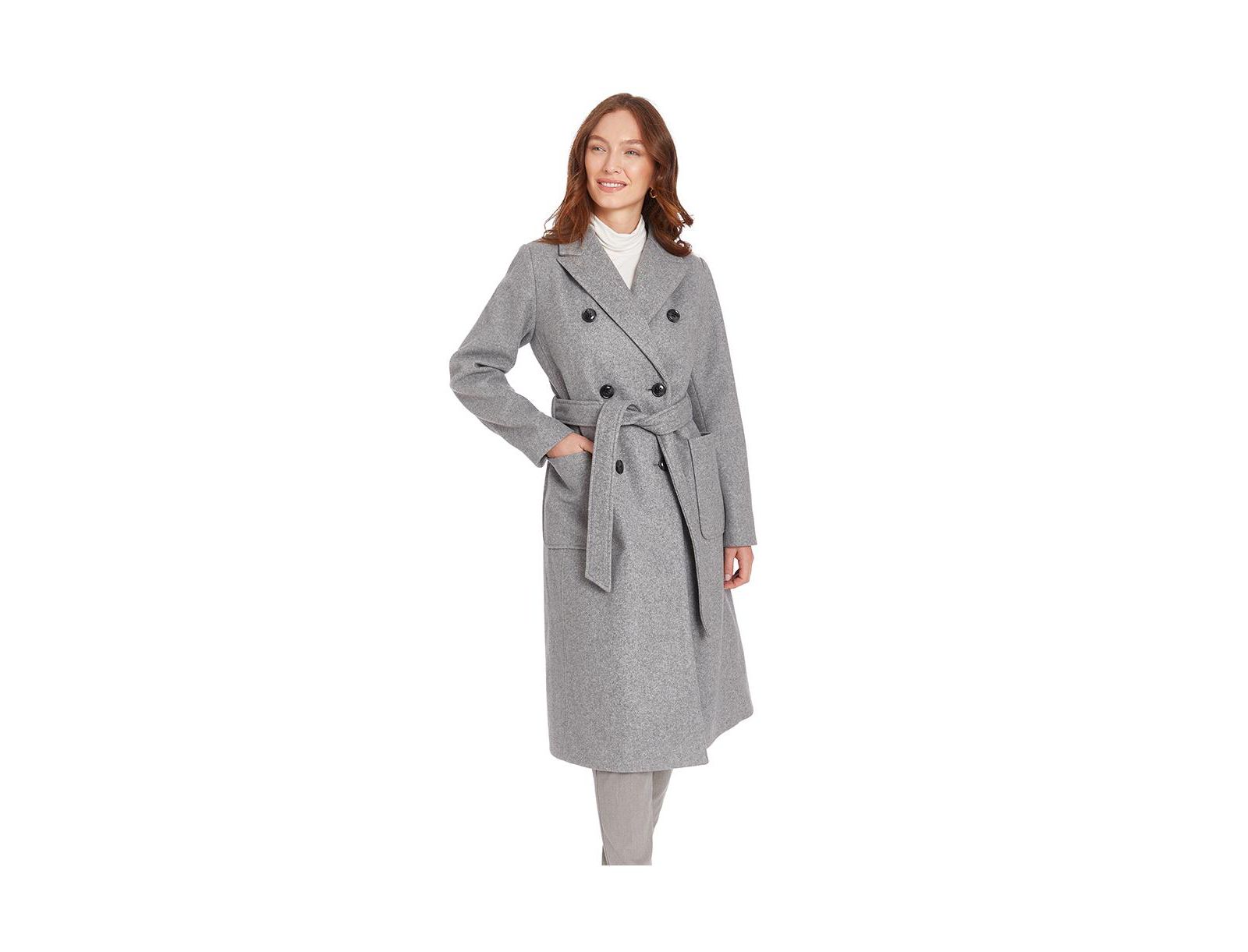 FRYE Women's Clara Double Breasted Belted Coat
