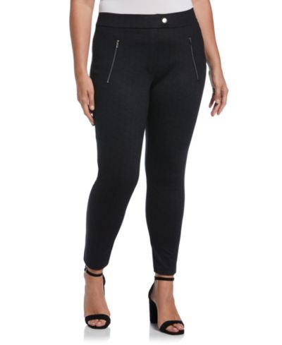 Rafaella Plus Size Pull-On Pant with Zip Detail