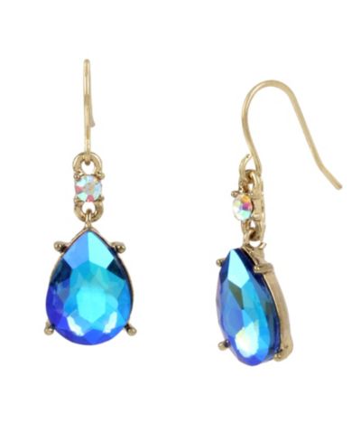 Серьги Betsey Johnson Faux Stone Gem Drop