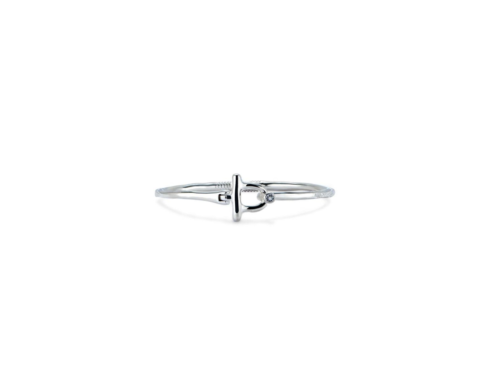 UNOde50 White Topaz Front Clasp Bracelet