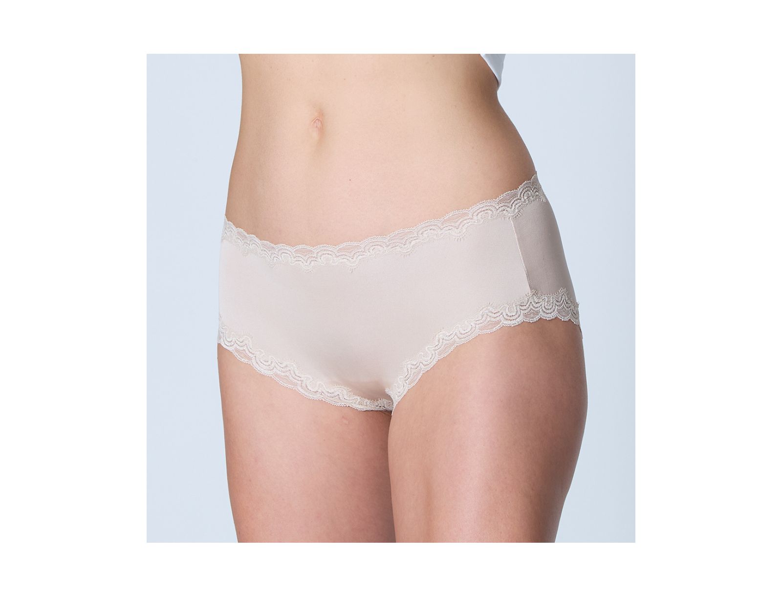 Uwila Warrior Women's Soft Silk Lace-Trim Briefs Underwear
