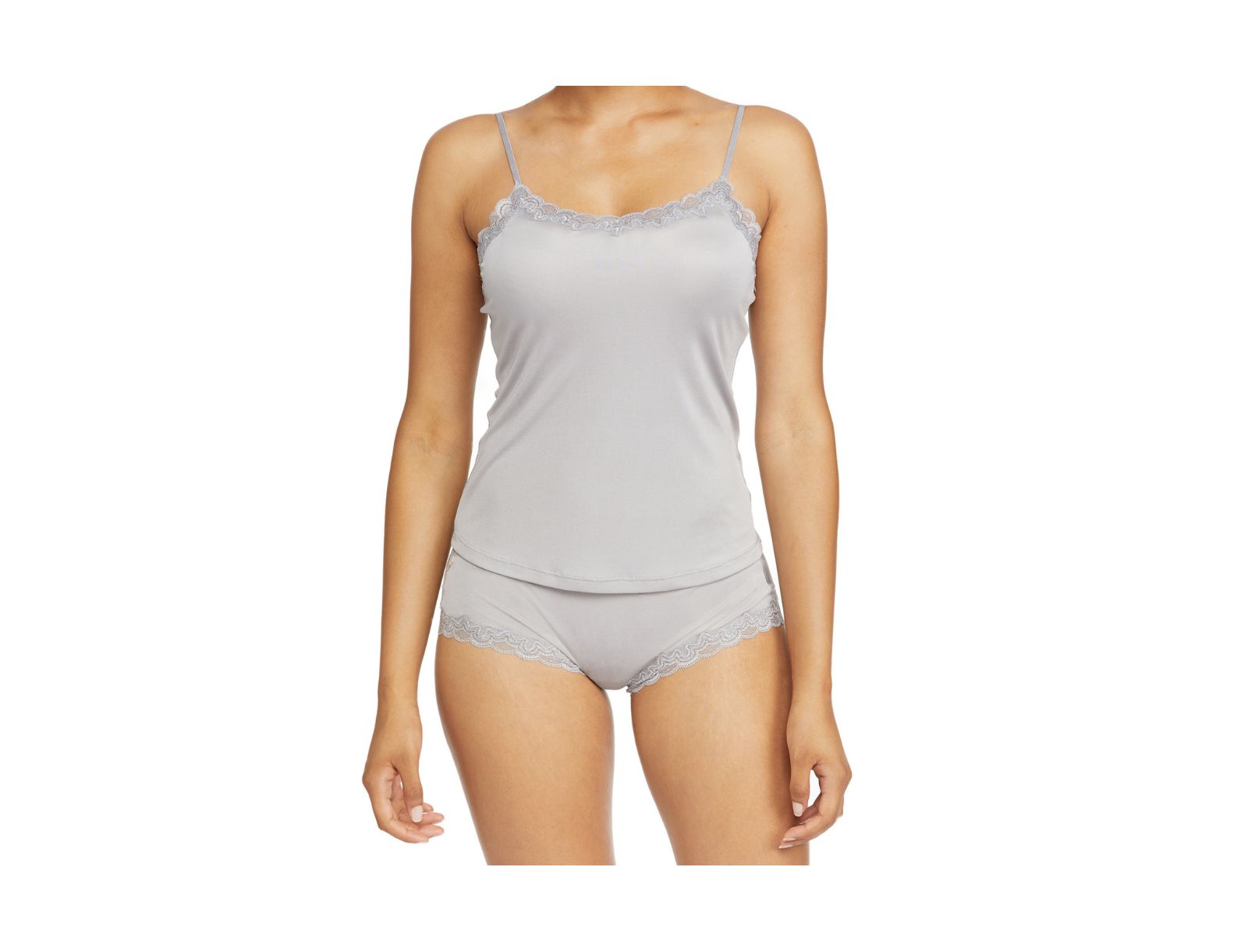 Uwila Warrior Women's Soft Silk Lace-Trim Camisole