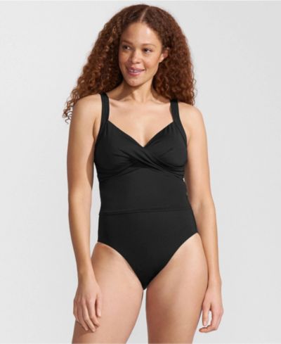 Lands' End Women's Sweetheart Wrap Midkini Top