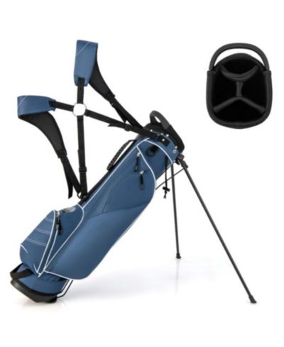 Golf Stand Cart Bag with 4 Way Divider Carry Organizer Pockets