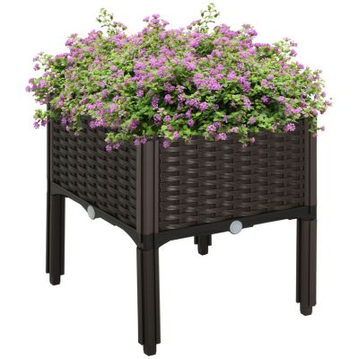 Elevated Self-Watering Raised Garden Bed for Plants & Veggies