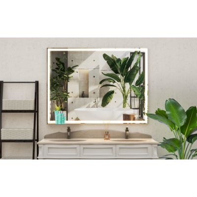 Зеркало для туалетного столика Streamdale Furniture 48" LED с антизапотеванием и регулируемым освещением