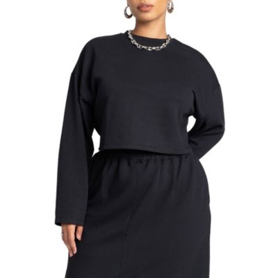 Женский укороченный свитшот ELOQUII Oversized Cropped
