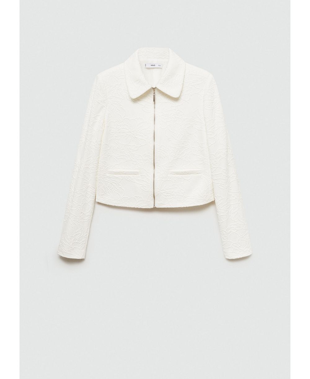 Mango Women's Textured Cotton-Blend Jacket