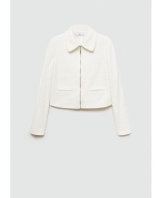 Mango Women's Textured Cotton-Blend Jacket
