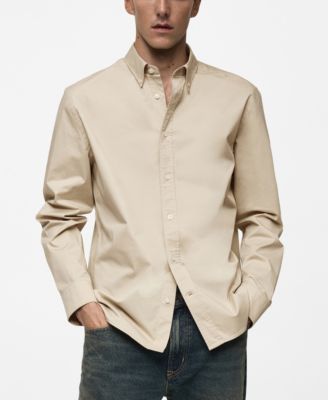 Mango Men's Regular-Fit Cotton Shirt