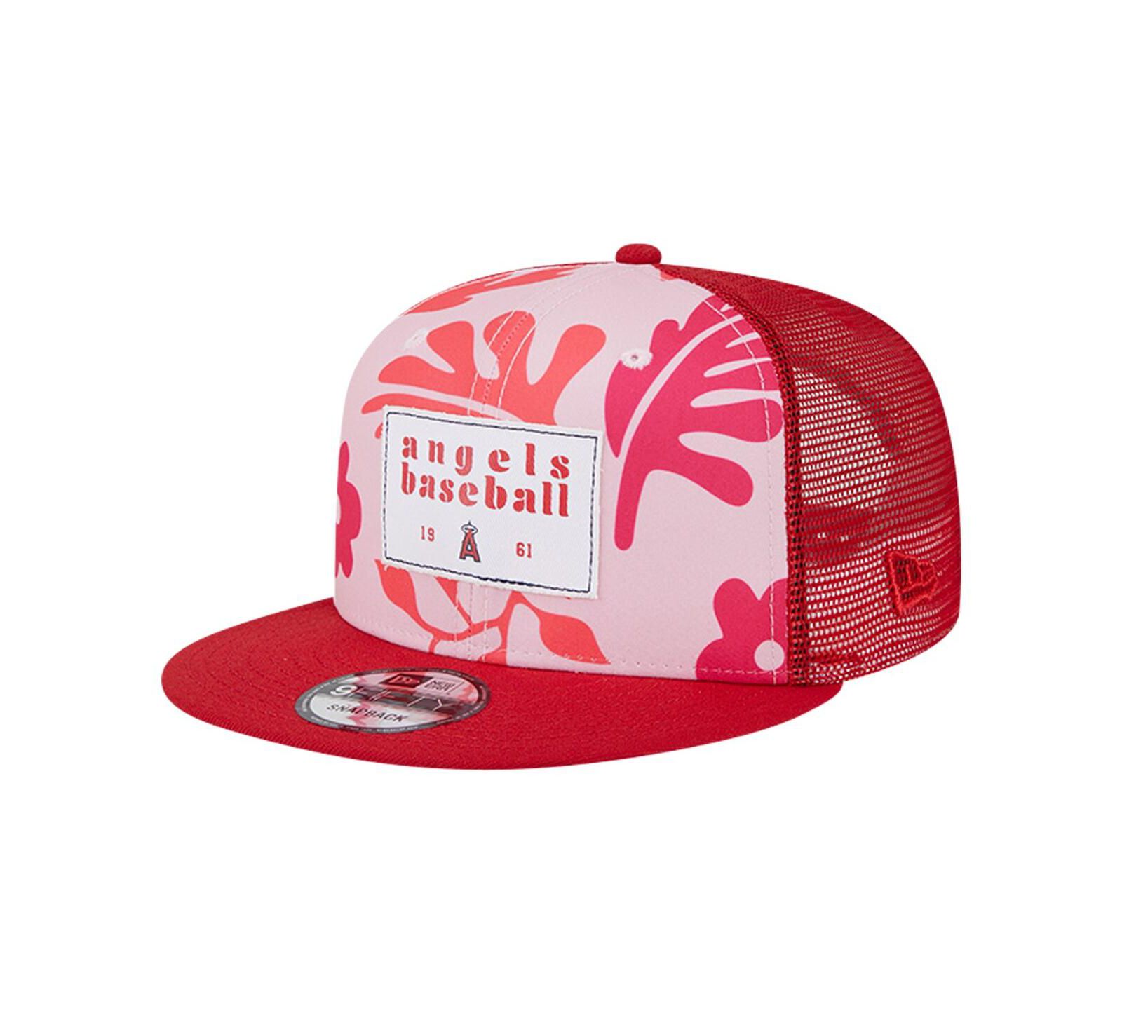 Мужская кепка New Era Los Angeles Angels 9FIFTY Snapback, красная