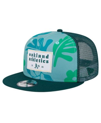 New Era Мужская кепка-тракер Oakland Athletics Green Bikini Bottom 9FIFTY Snapback